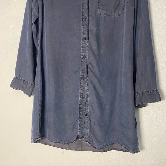 Divided H&M | Women's Dark Gray Long Sleeve Button Down Shirt Size 8 - Picture 3 of 12